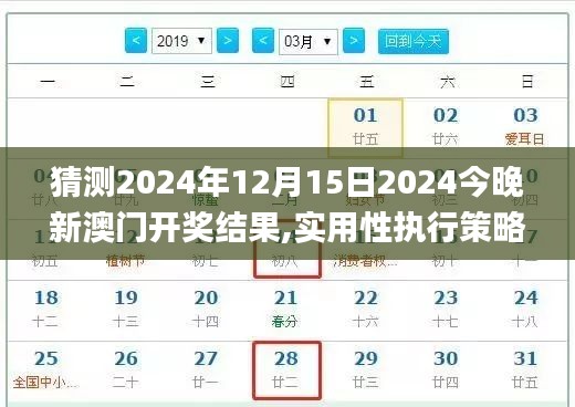 猜测2024年12月15日2024今晚新澳门开奖结果,实用性执行策略讲解_免费版16.825