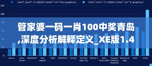 管家婆一码一肖100中奖青岛,深度分析解释定义_XE版1.401