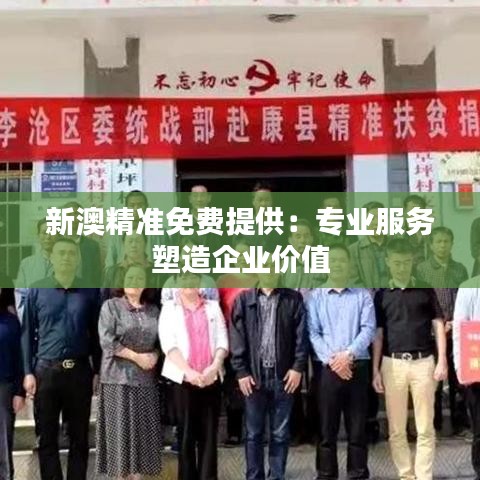 新澳精准免费提供：专业服务塑造企业价值