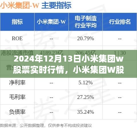 2024年12月13日小米集团W股票实时行情深度解析，特殊日的股市观察