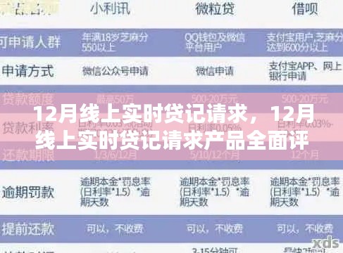 12月线上实时贷记请求产品全面介绍与评测