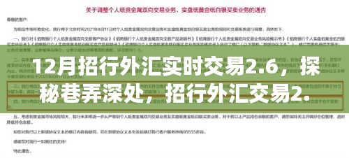 招行外汇实时交易探秘，巷弄深处的独特金融风情小店时代来临