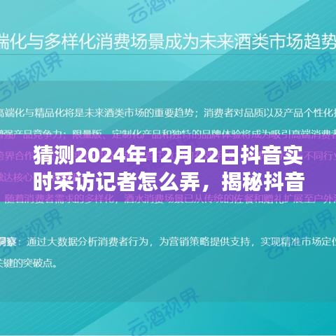 揭秘抖音实时采访记者操作之道，预测与展望2024年12月22日深度评测与采访流程揭秘。