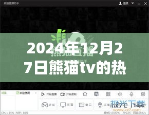 熊猫TV 2024年12月27日直播热潮回顾与影响分析