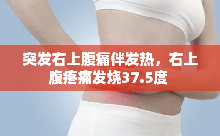 突发右上腹痛伴发热，右上腹疼痛发烧37.5度 