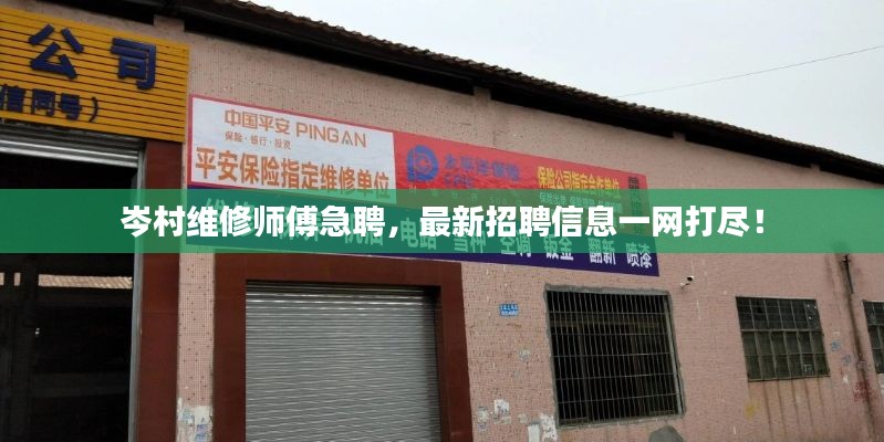 岑村维修师傅急聘，最新招聘信息一网打尽！