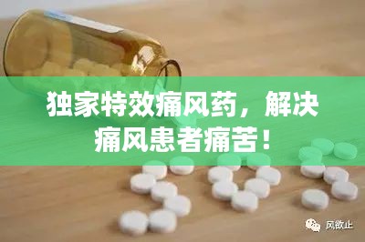 独家特效痛风药，解决痛风患者痛苦！