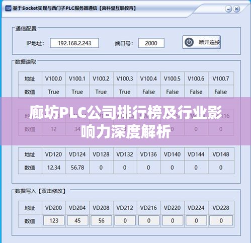 廊坊PLC公司排行榜及行业影响力深度解析