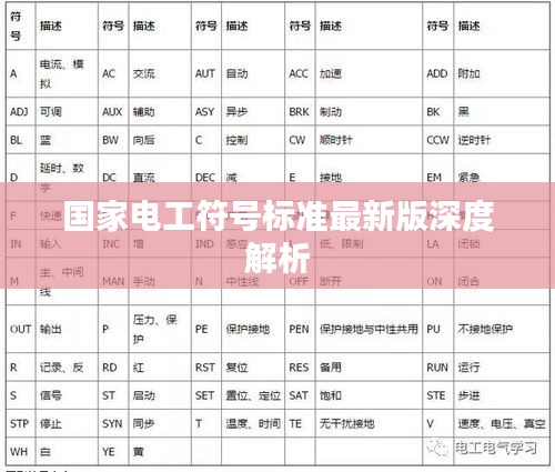 国家电工符号标准最新版深度解析