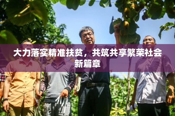 大力落实精准扶贫，共筑共享繁荣社会新篇章