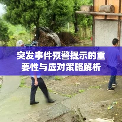 突发事件预警提示的重要性与应对策略解析